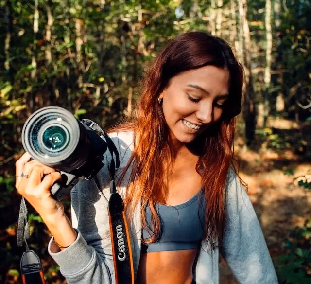 A girl ready to capture the moments in EBC