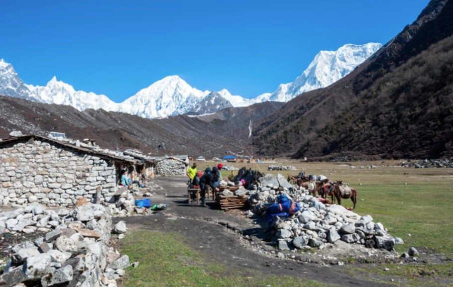 Bimthang Village in Manaslu Circuit Trail