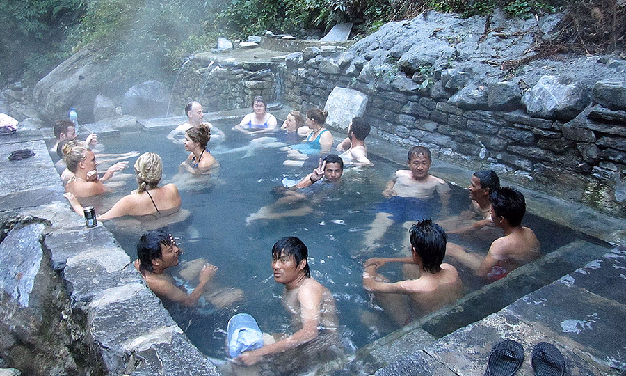 Hot water spring