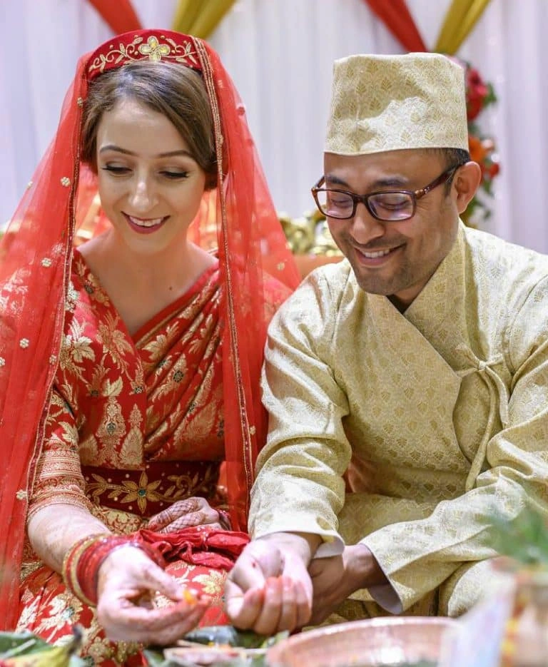 Michelle, getting married in Nepali tradition.