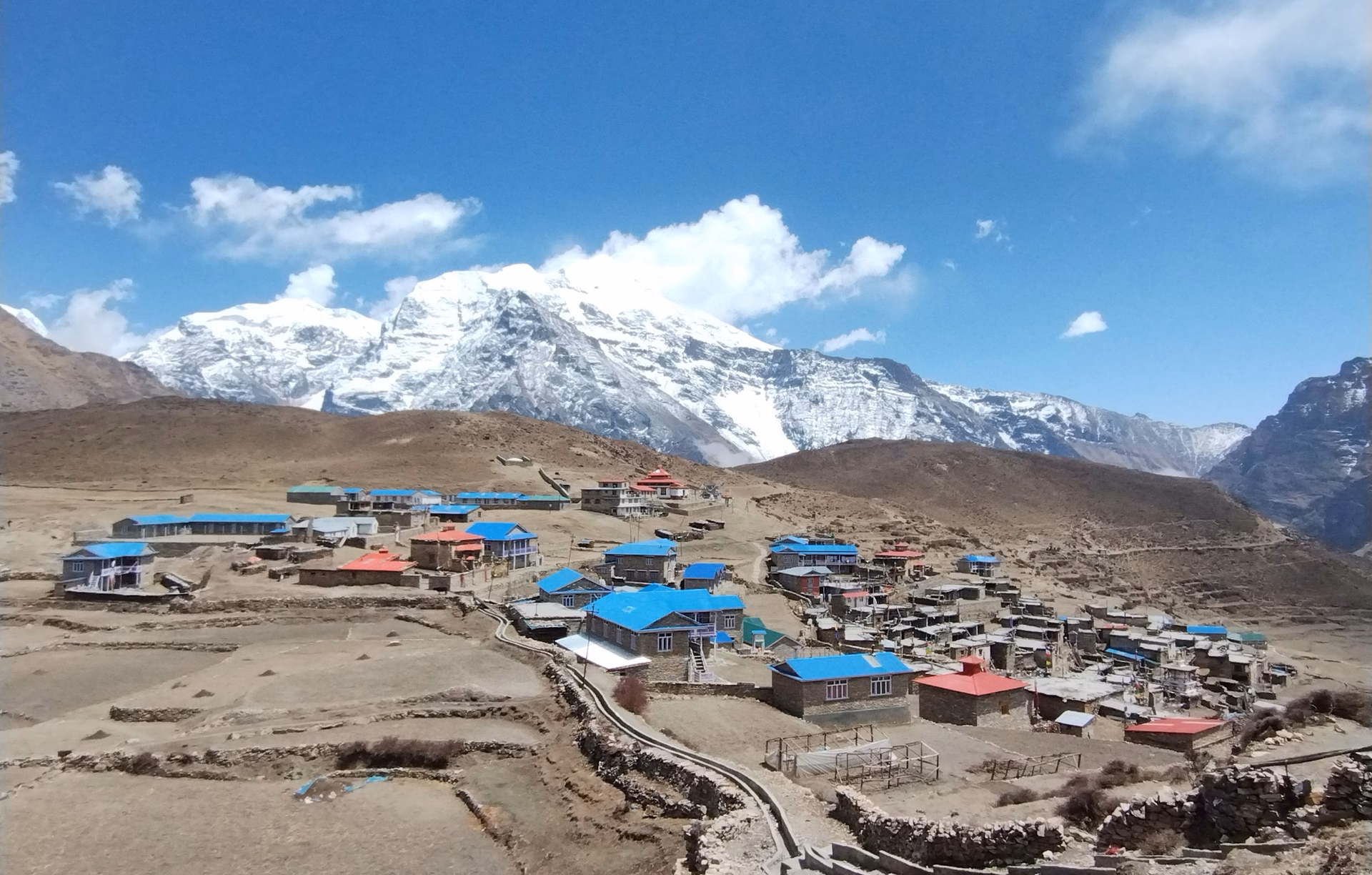 Nar Village in the Manang District of Nepal.