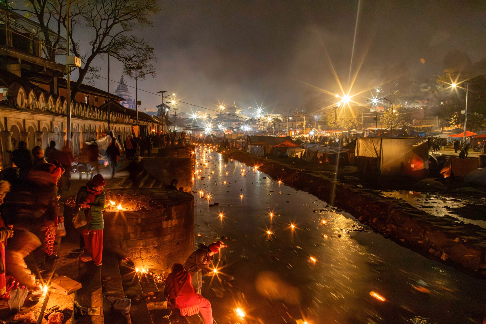 Pashupatinath Temple during Chhath festival
