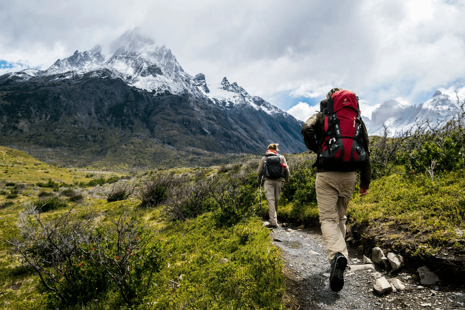 Real mountain hike