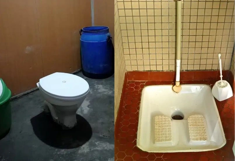 Restrooms facilities in Manaslu