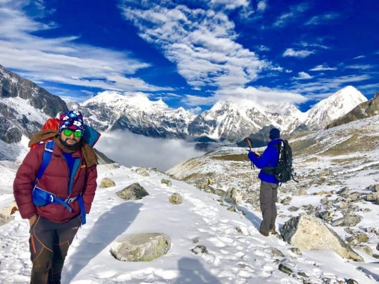 Trekkers during Manaslu Circuit Trek