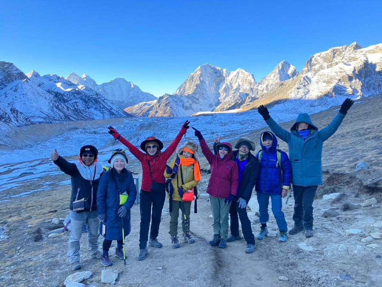 Trekkers on the way to EBC
