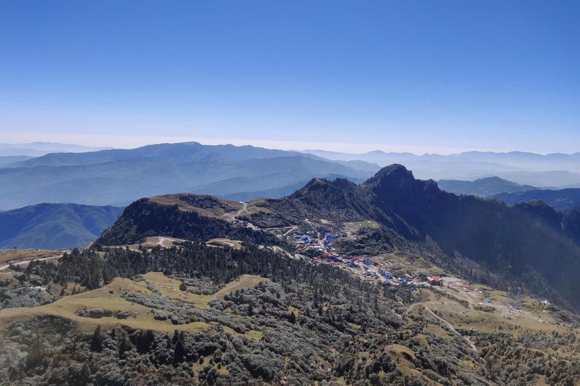 Kuri Village seen from Kalinchowk