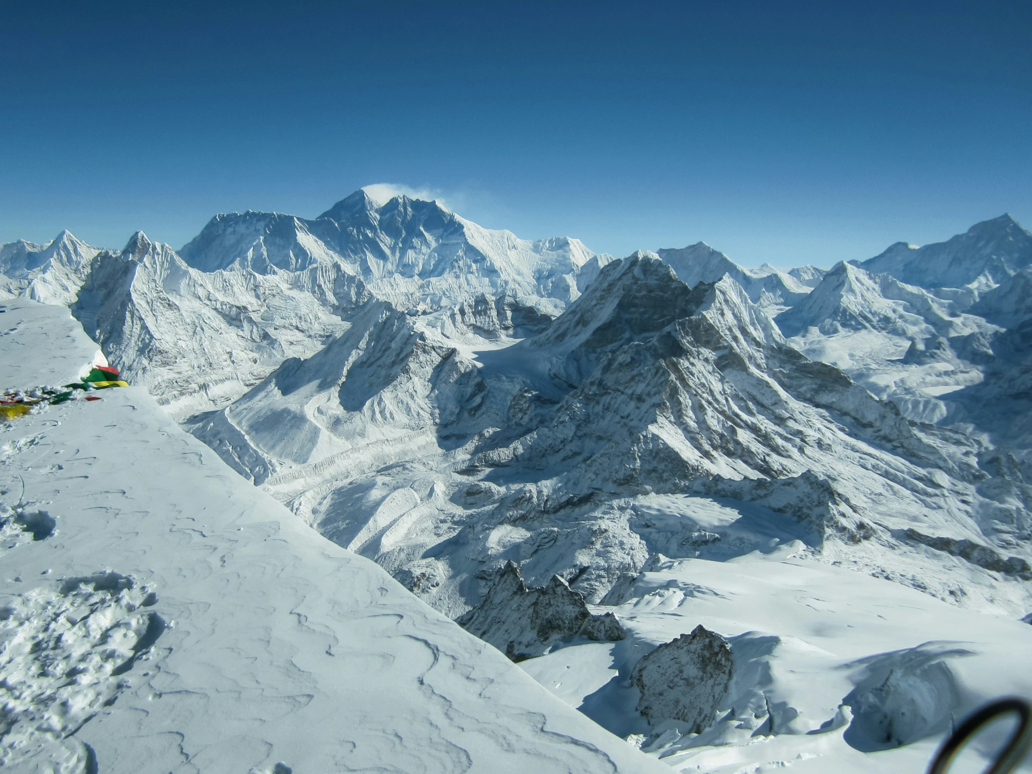 vies of himalayas from Mera Peak